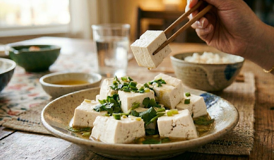 Ăn đậu phụ giúp giảm cholesterol xấu.